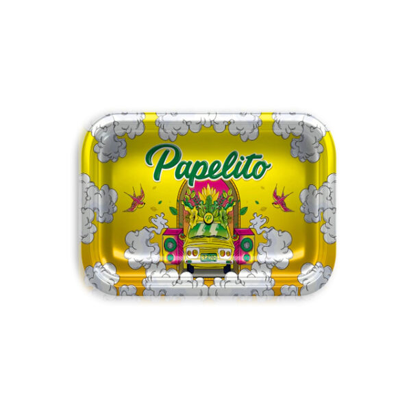 Bandeja de Metal Papelito Ouro Metalizado M