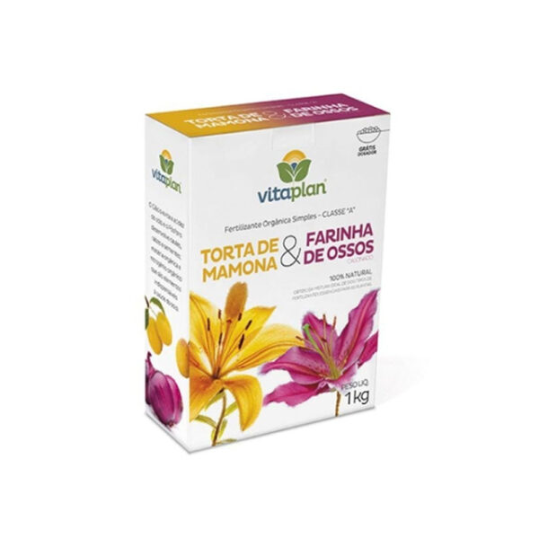 Fertilizante Orgânico Torta de Mamona + Farinha de Ossos Nutriplan 1kg